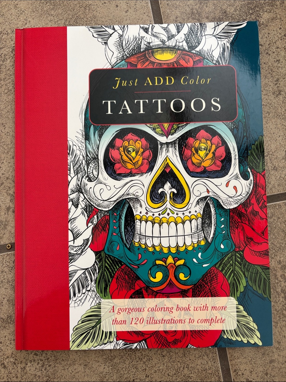 Just add color tattoo coloring book